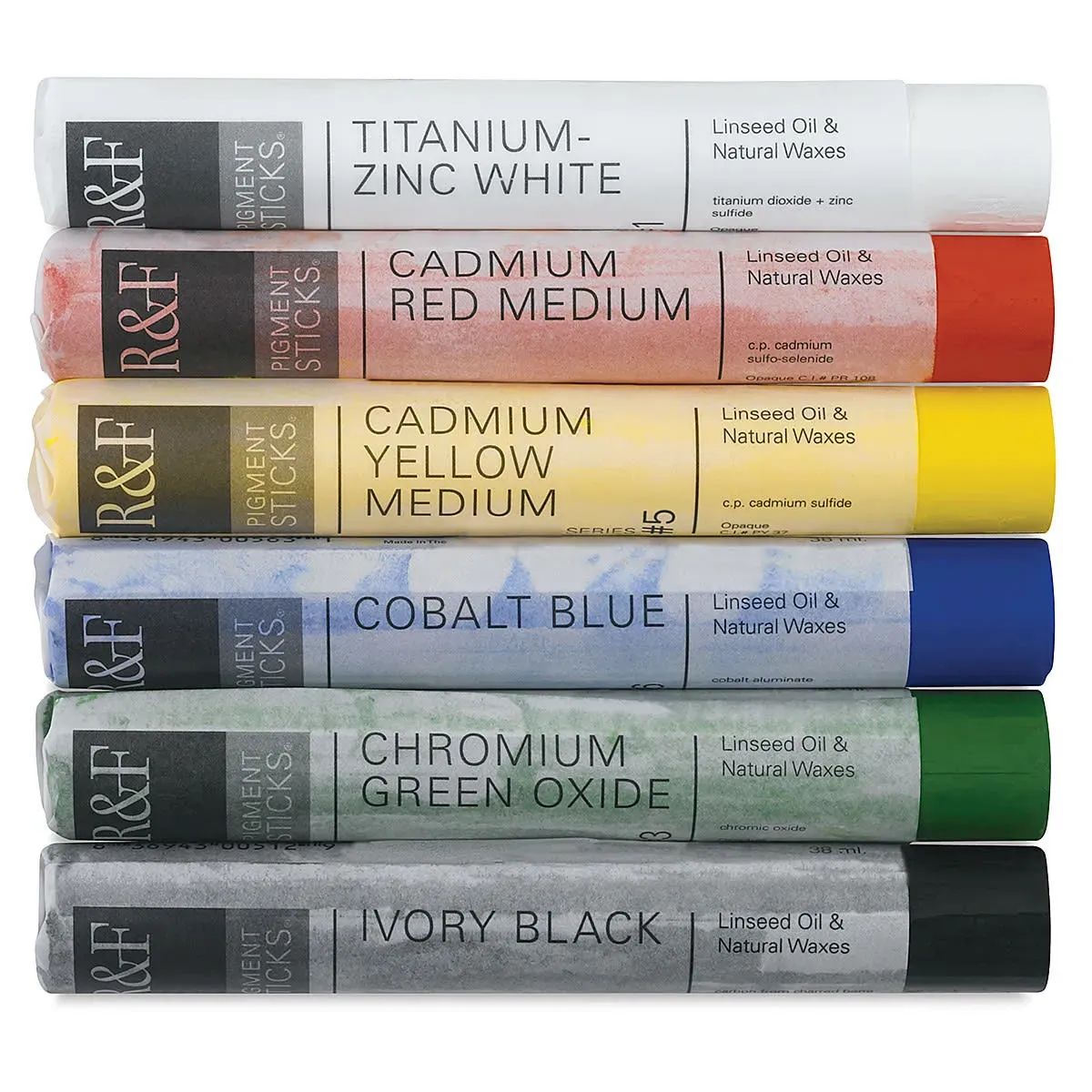 Artist using R&F Pigment Sticks on canvas for rich, vibrant oil painting effects