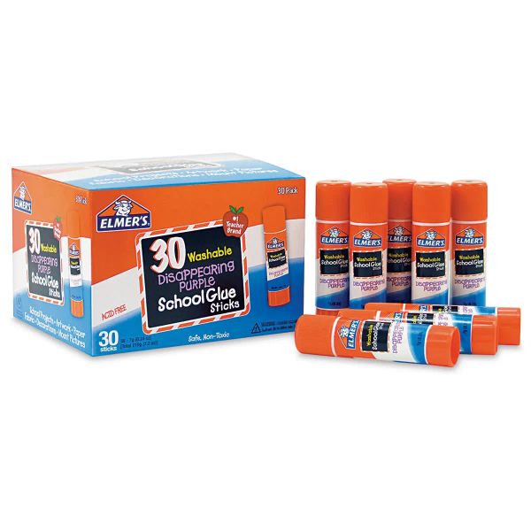 Elmer's Washable Purple Glue Sticks for Crafts