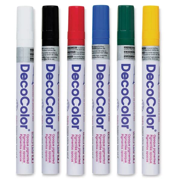 Decocolor Paint Markers by Marvy Uchida for vibrant, multi-surface art, craft, and DIY projects