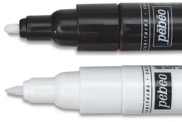 Pebeo Porcelaine 150 paint markers used for decorating ceramics, porcelain, and glass surfaces