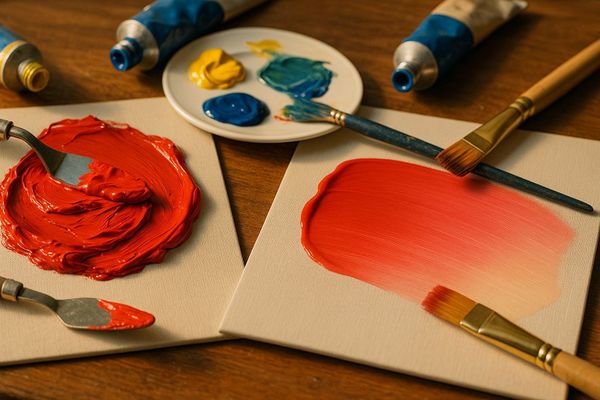 Heavy Body vs Soft Body Acrylic Paint