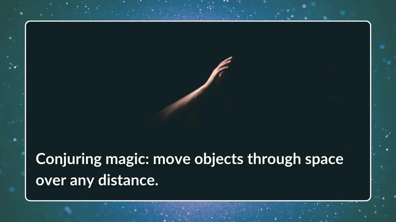 A lone hand reaching out from nothingness.