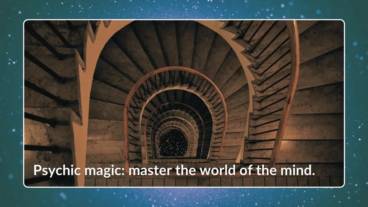 Infinite staircase descending into the universe.