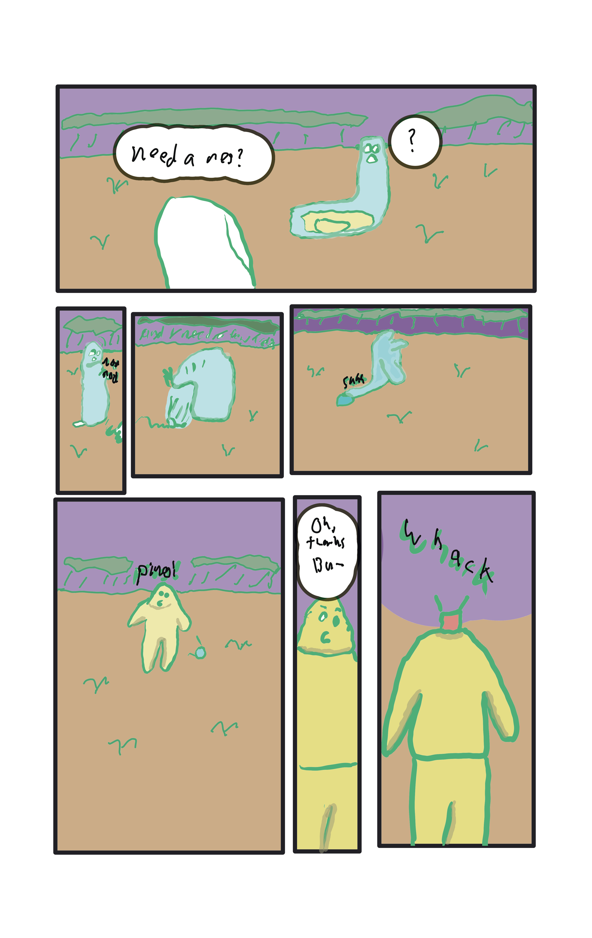 The knight asks the soul that appears over the corpse, "Need a res?"  The soul nods in assent Nod nod It begins to talk, but gets cut off. Oh, thanks bud-WHACK