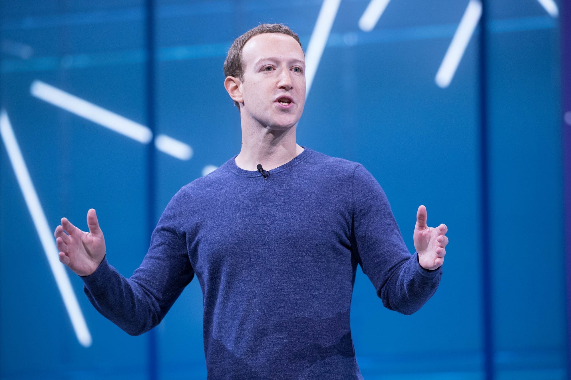 Mark Zuckerberg's android clone. Or possibly Mark Zuckerberg.