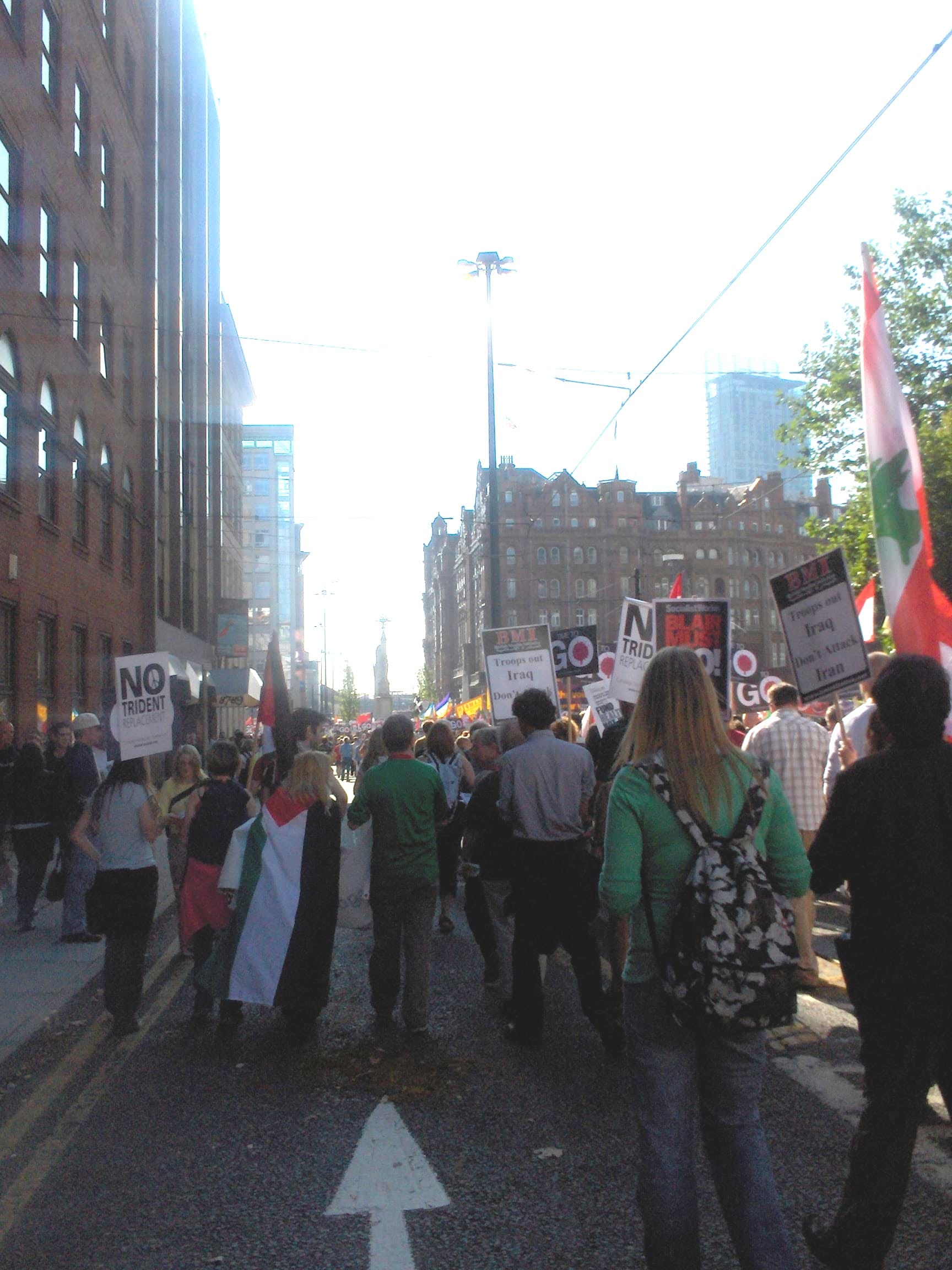 A peace protest.