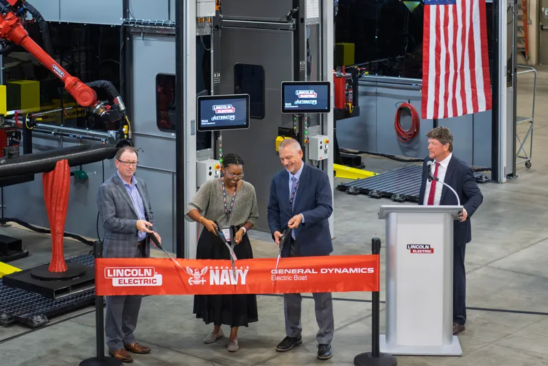 lead the ribbon cutting to celebrate the investment of four SculptPrint™ 1500 additive manufacturing cells
