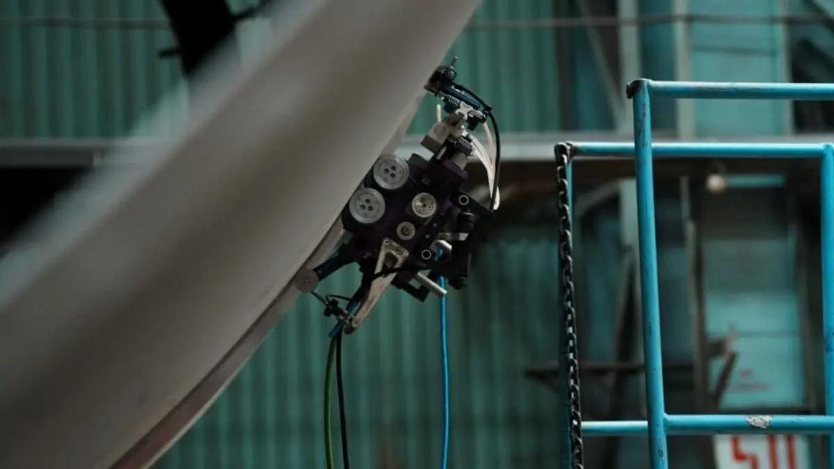 Deep inside Rosatom’s Atommash plant, a spider-like robot scuttles over steel.