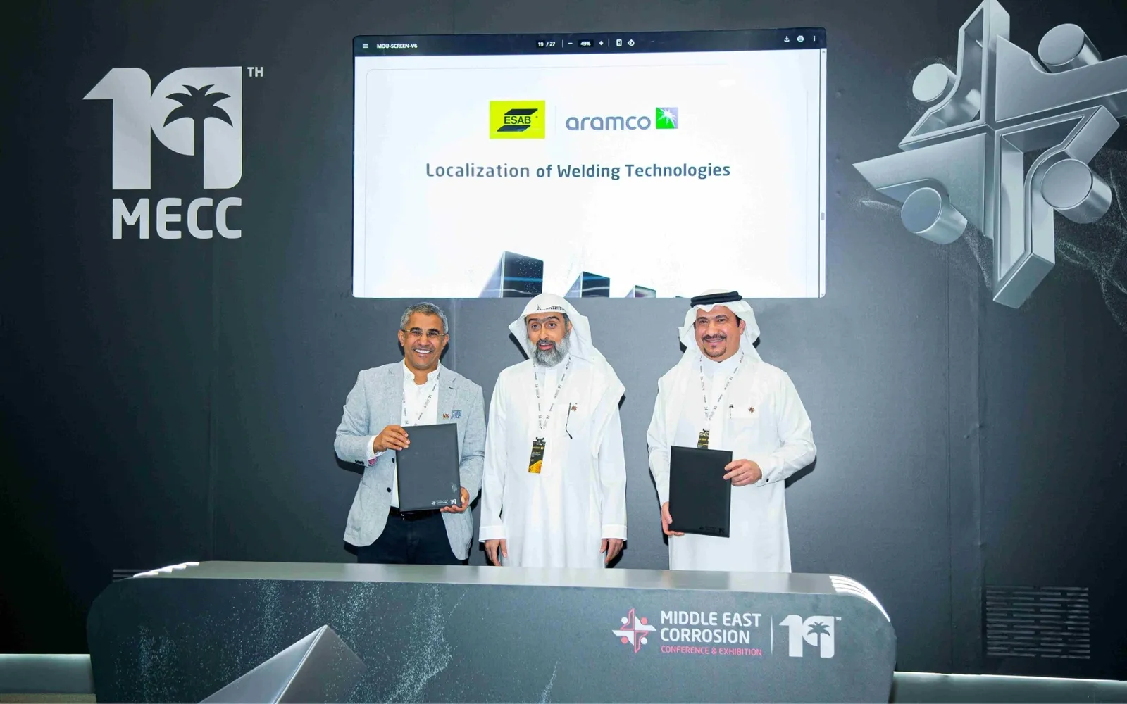 ESAB participated as a Silver Sponsor at Aramco’s Middle East Corrosion Conference