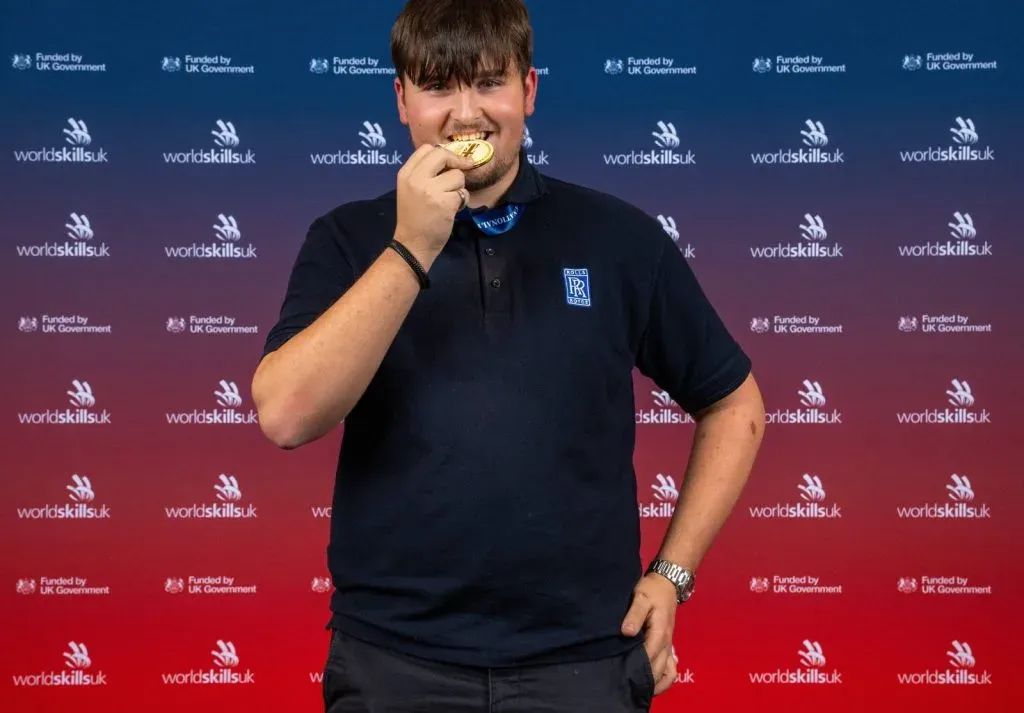 Rolls-Royce apprentice Jack Billingham. Image credit: Air Products.