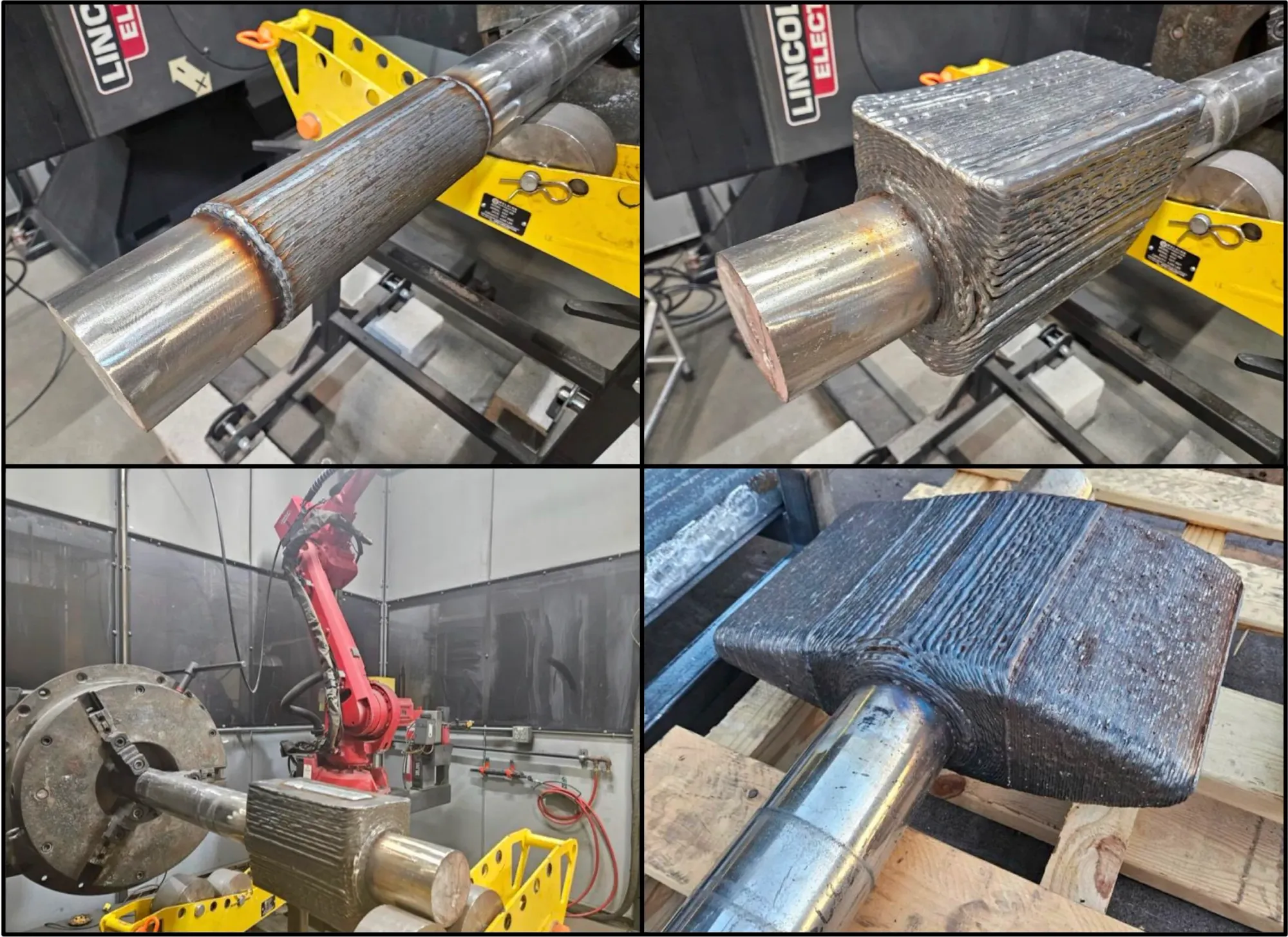 Convergent manufacturing of the wicket gate leaf onto a 316L bar stock at Lincoln Electric Additive Solutions (LEAS)