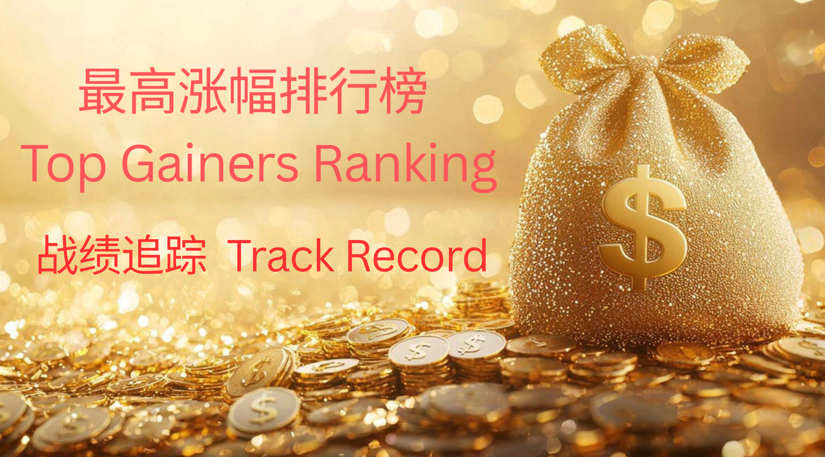 最高涨幅排行榜 Top Gainers Ranking