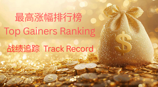 最高涨幅排行榜 Top Gainers Ranking