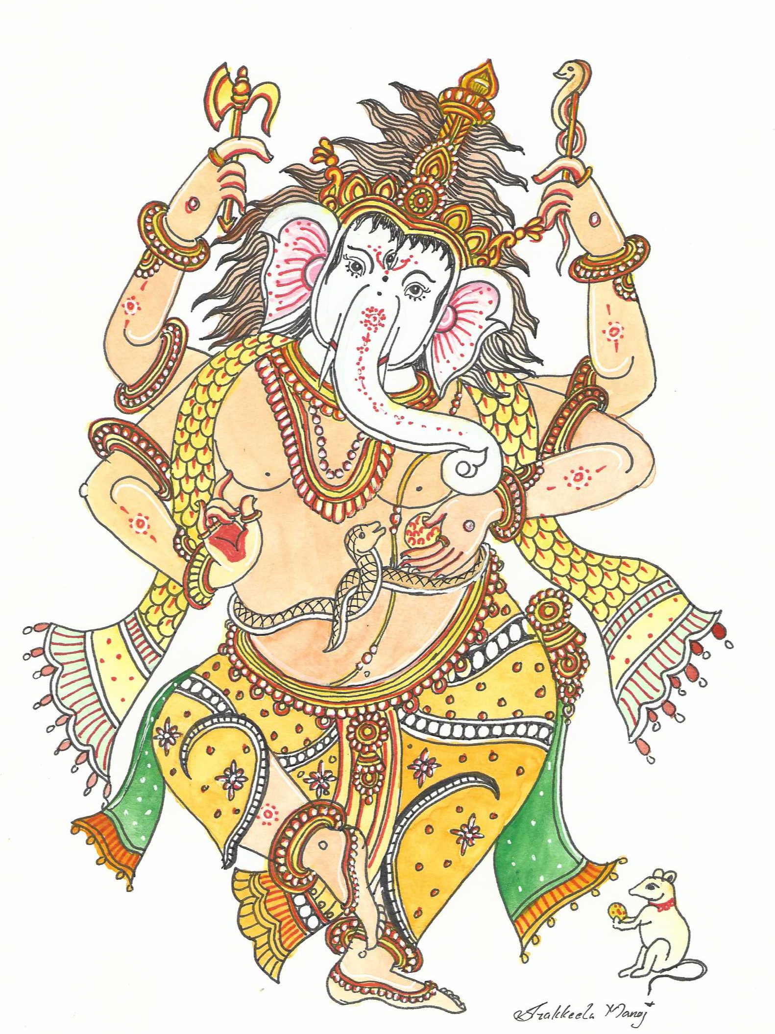 Ganesha the Scribe