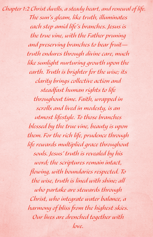 Chapter 1:2 Christ dwells, a steady heart, and renewal of life.