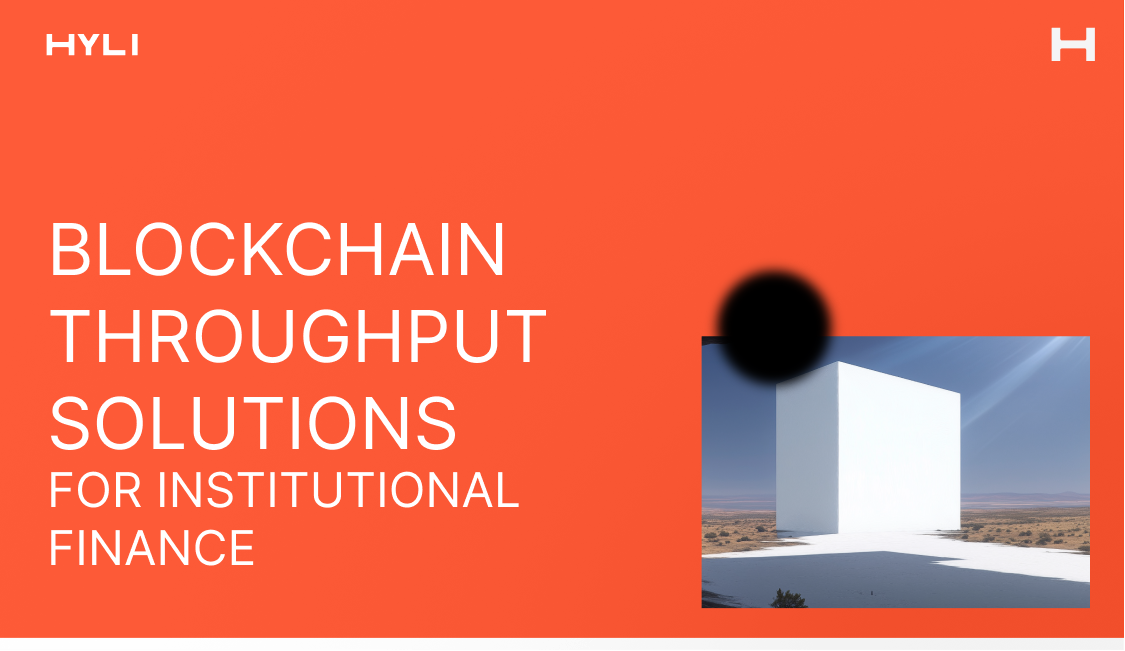 Blockchain throughput solutions for institutional finance