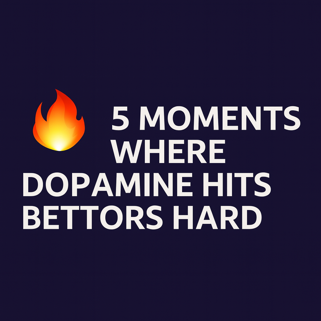 🧠 Gamblers get a Dopamine spike Before they bet. Not After they win