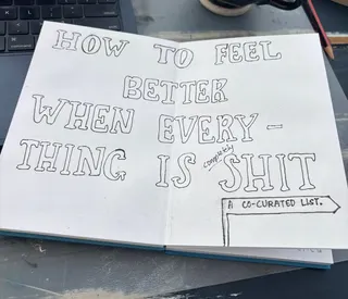 "Art won't set you free or pay your bills but I hope you find a way to make art anyway."