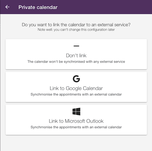 Collegamento di un servizio esterno