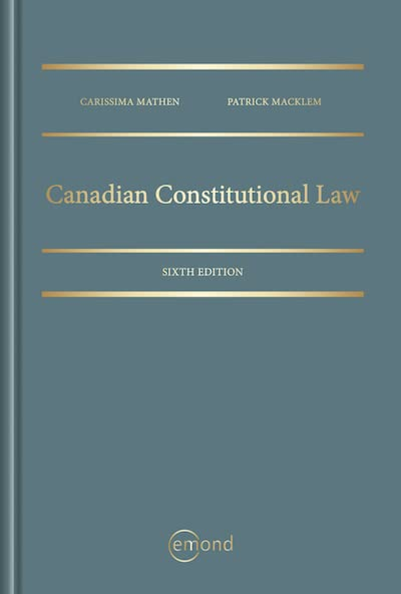 [eBook] (Scan OCR) [PDF] Canadian Constitutional Law 6th Edition By The Constitutional Law Group