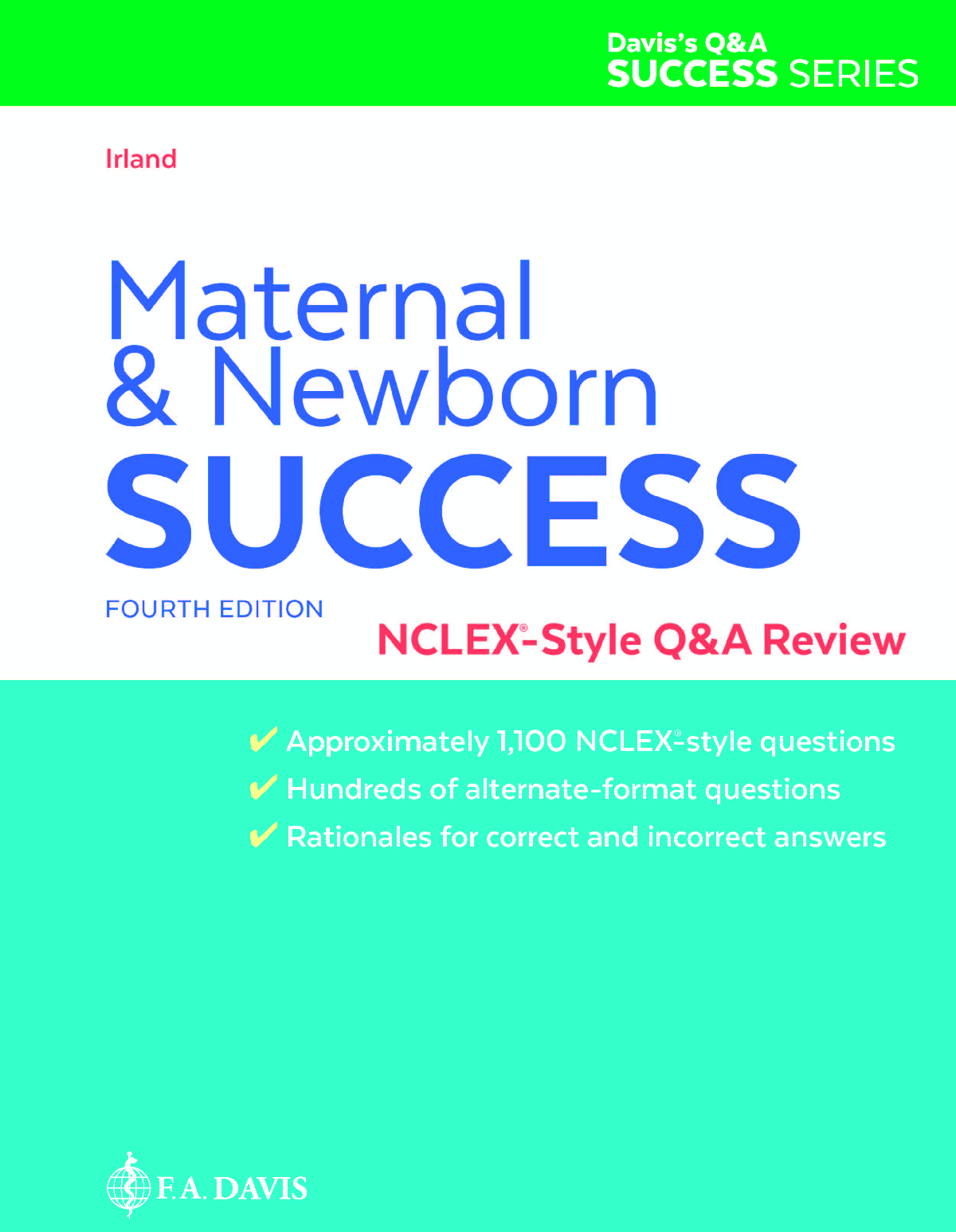 eBook PDF Maternal and Newborn Success NCLEX-Style Q&A Review with Edge Access 4th Edition By Nancy Irland