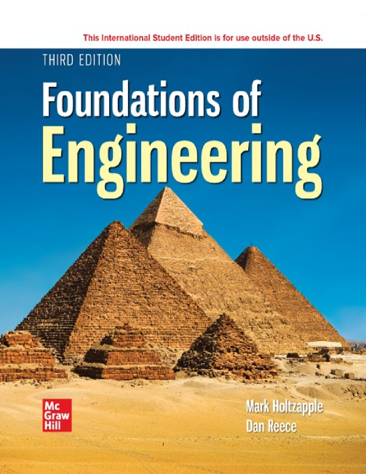 [eTextBook] (EPUB) [PDF] (ISE) Foundations of Engineering 3rd Edition By Mark Holtzapple, Reece