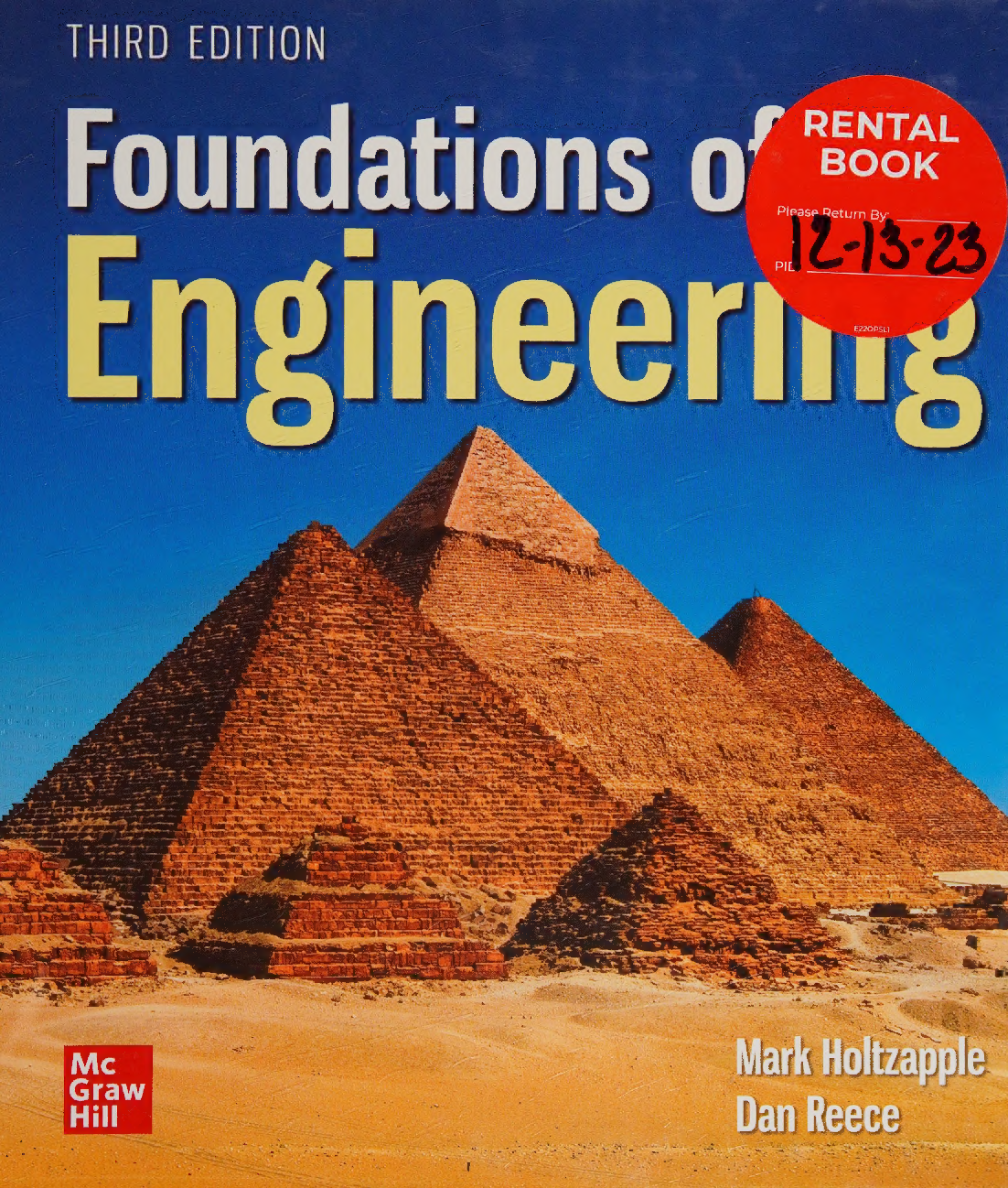 [eTextBook] [PDF] (Scan) Foundations of Engineering 3rd Edition By Mark Holtzapple, Reece