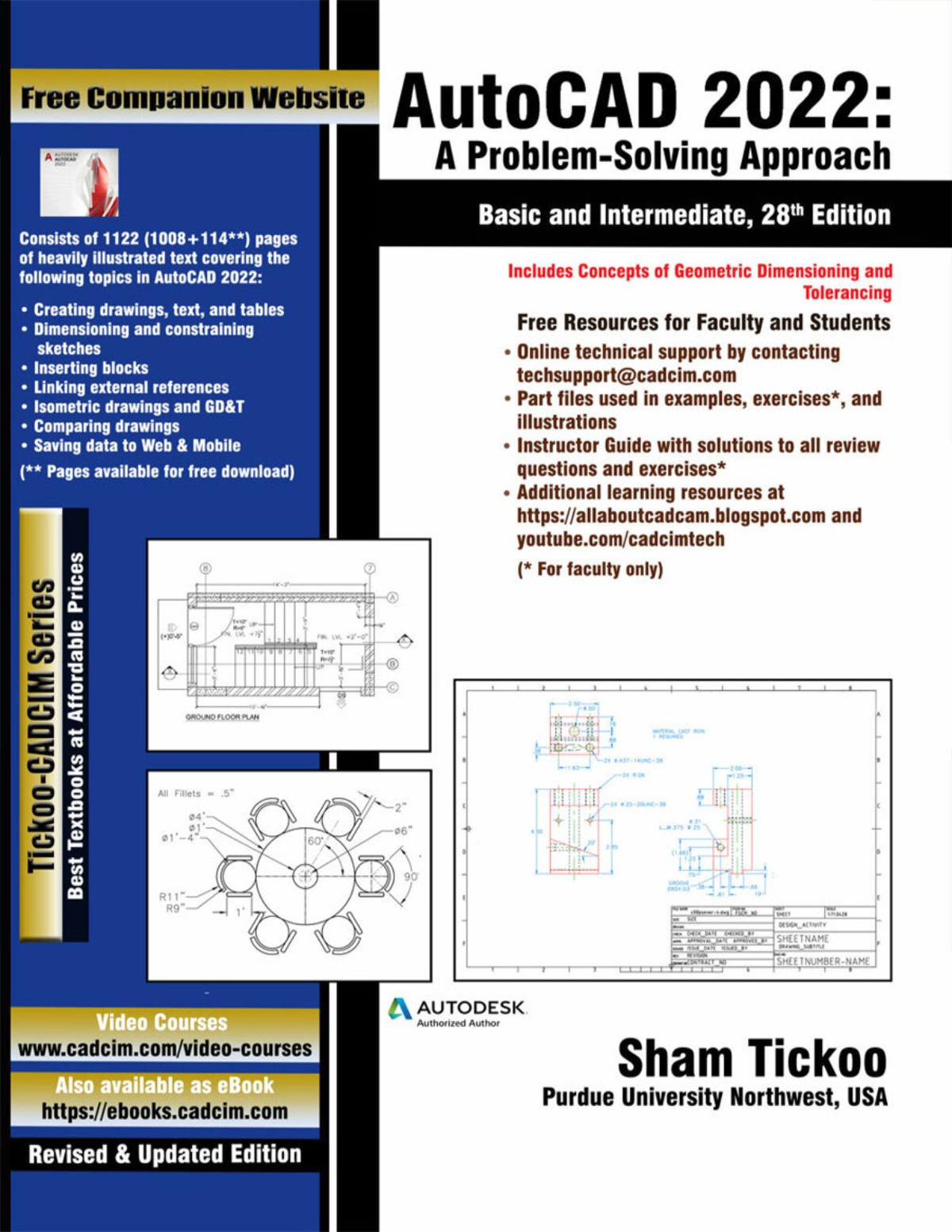 [eTextBook] (EPUB) [PDF] AutoCAD 2022 A Problem - Solving Approach, Basic and Intermediate 28th Edition By Prof. Sham Tickoo