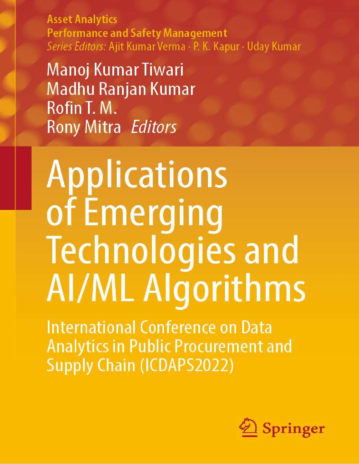 eBook EPUB PDF Applications of Emerging Technologies and AI ML Algorithms By Manoj Tiwari, Madhu Kumar, Rofin, Rony Mitra
