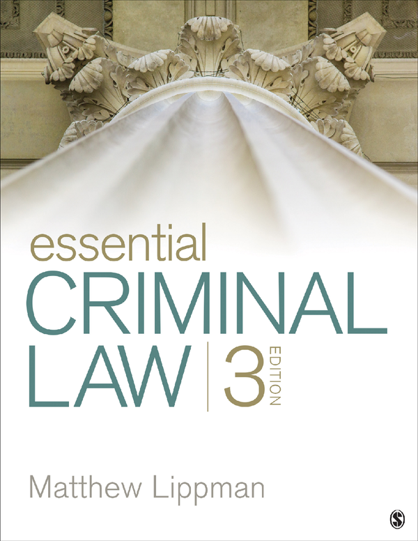 eBook PDF Essential Criminal Law 3rd Edition By Matthew Lippman