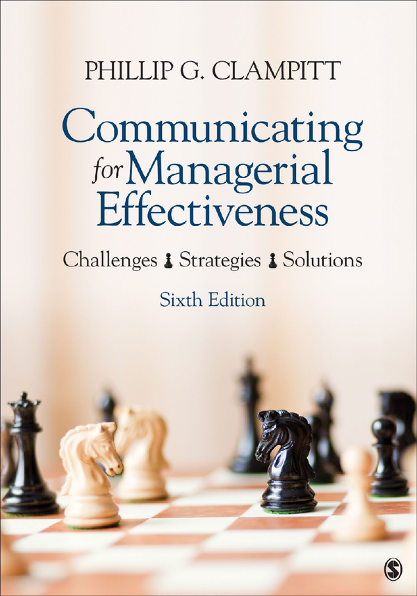 [eTextBook] [PDF] Communicating for Managerial Effectiveness 6th Edition By Phillip Clampitt