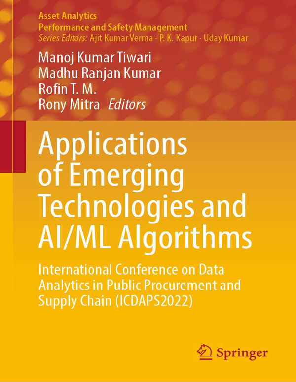 eBook EPUB PDF Applications of Emerging Technologies and AI ML Algorithms By Manoj Tiwari, Madhu Kumar, Rofin, Rony Mitra