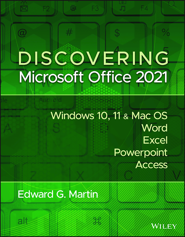 eBook PDF Discovering Microsoft Office 2021 By Edward G. Martin