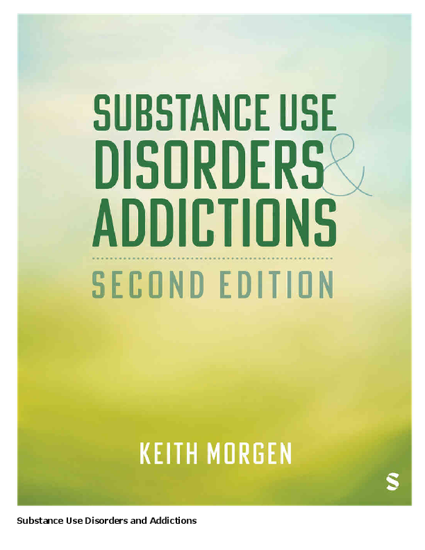 eBook EPUB PDF Substance Use Disorders and Addictions 2nd Edition By Keith J. Morgen