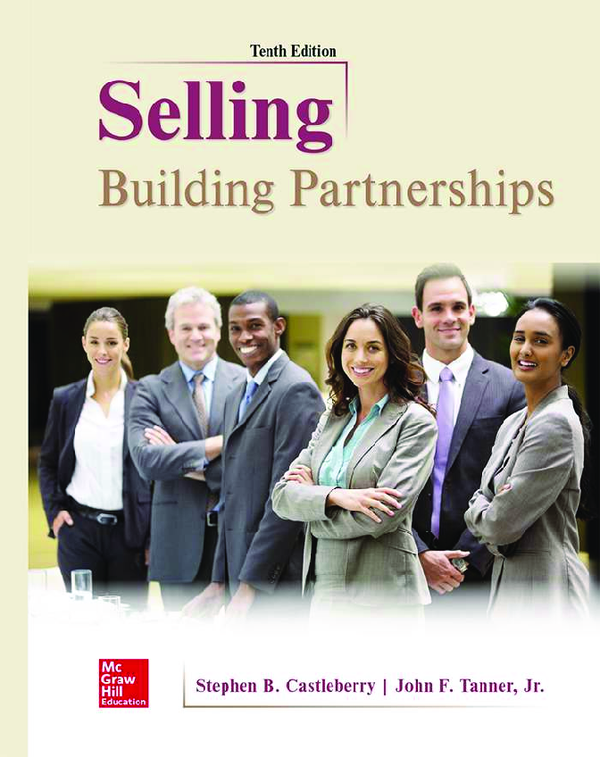 eBook PDF Selling Building Partnerships 10th Edition By Stephen Castleberry, John Tanner