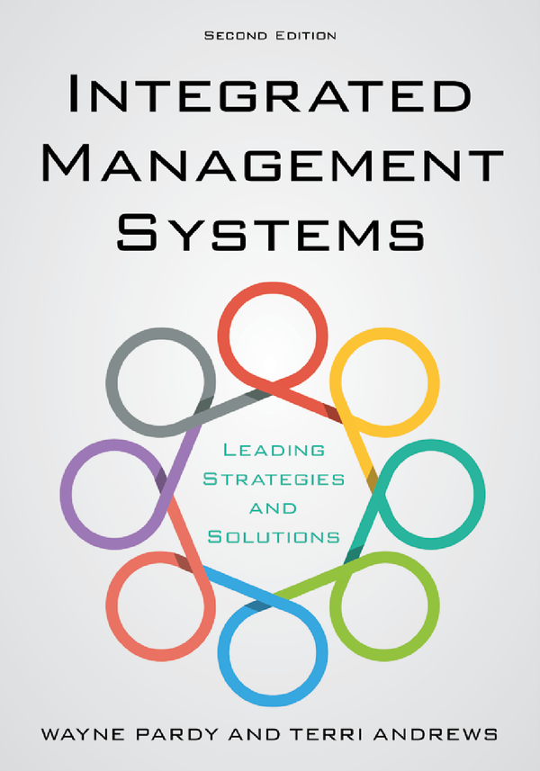 eBook PDF Integrated Management Systems 2nd Edition By Wayne Pardy, Terri Andrews