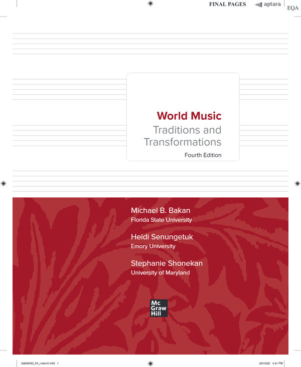 [eTextBook] [PDF] World Music Traditions and Transformations 4th Edition By Michael Bakan
