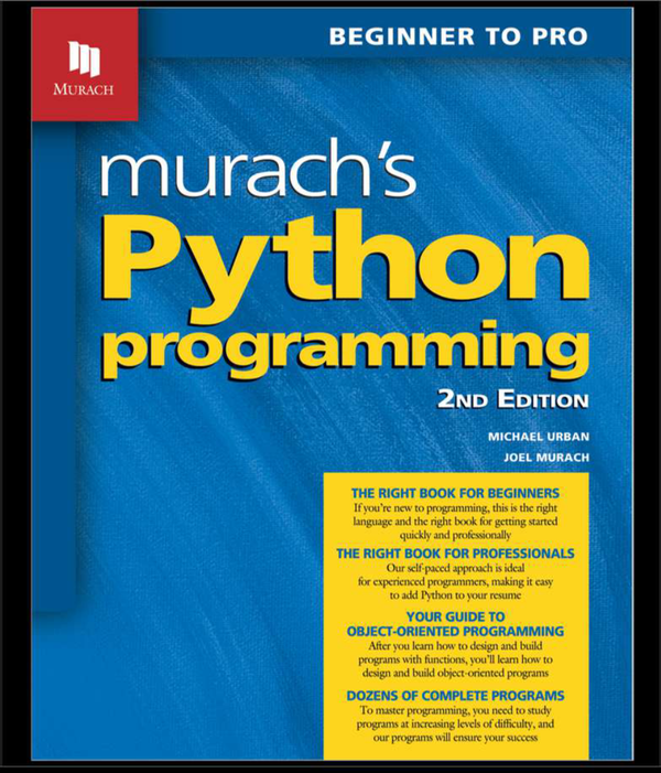 [eTextBook] [PDF] (Image OCR) Murach's Python Programming 2nd Edition By Joel Murach, Michael Urban