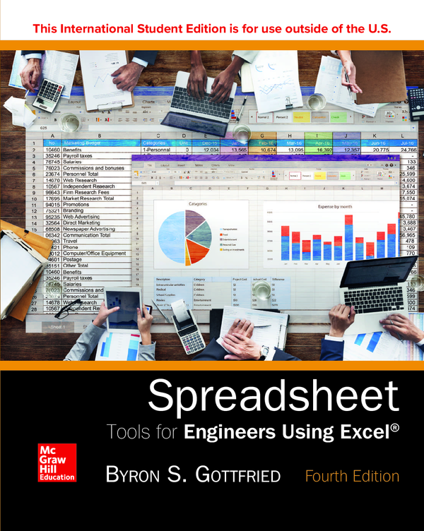 [eTextBook] [PDF] (ISE) Spreadsheet Tools for Engineers Using Excel 4th Edition By Byron Gottfried