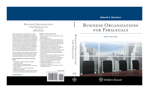 [eTextBook] [PDF] Business Organizations for Paralegals 9th Edition By Deborah Bouchoux