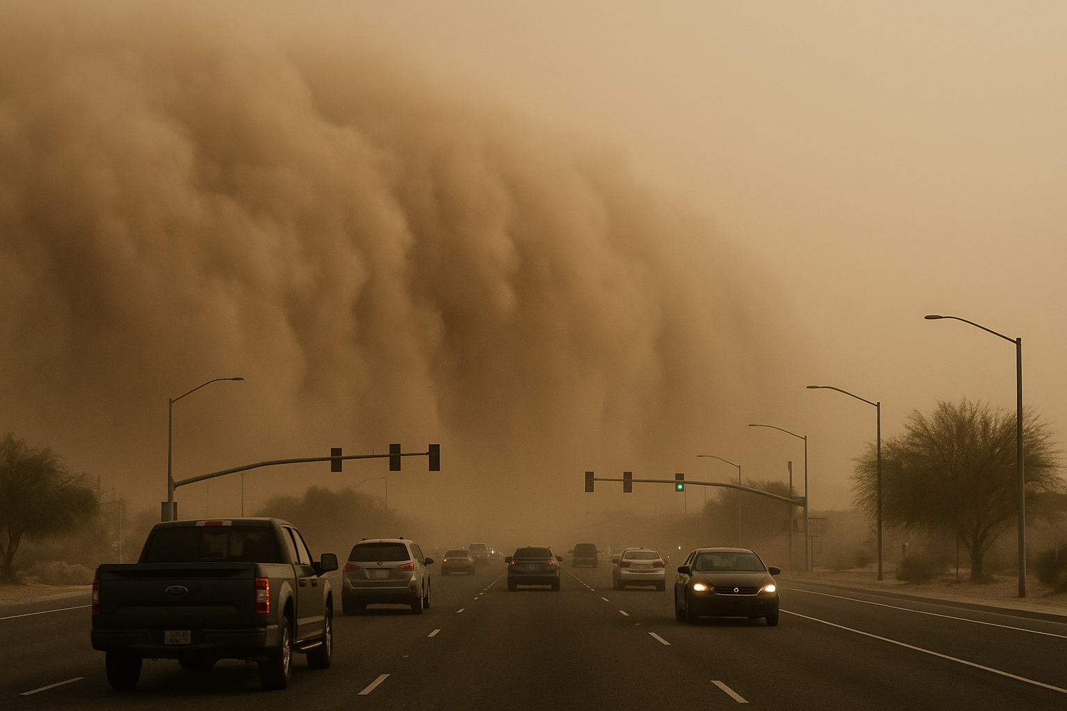 NWS Issues Dust Advisory for Maricopa and Pinal Counties Until 5:30 p.m.. A strong outflow boundary is pushing blowing dus…