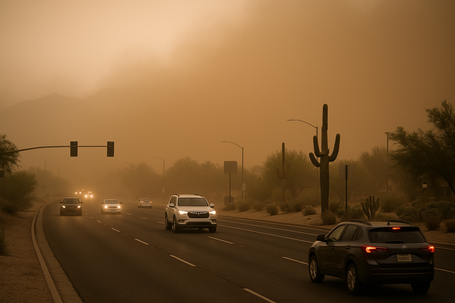 NWS Issues Dust Advisory for Scottsdale, Paradise Valley Through 10:30 p.m.. A wall of dust moving north at 35 mph is cutt…