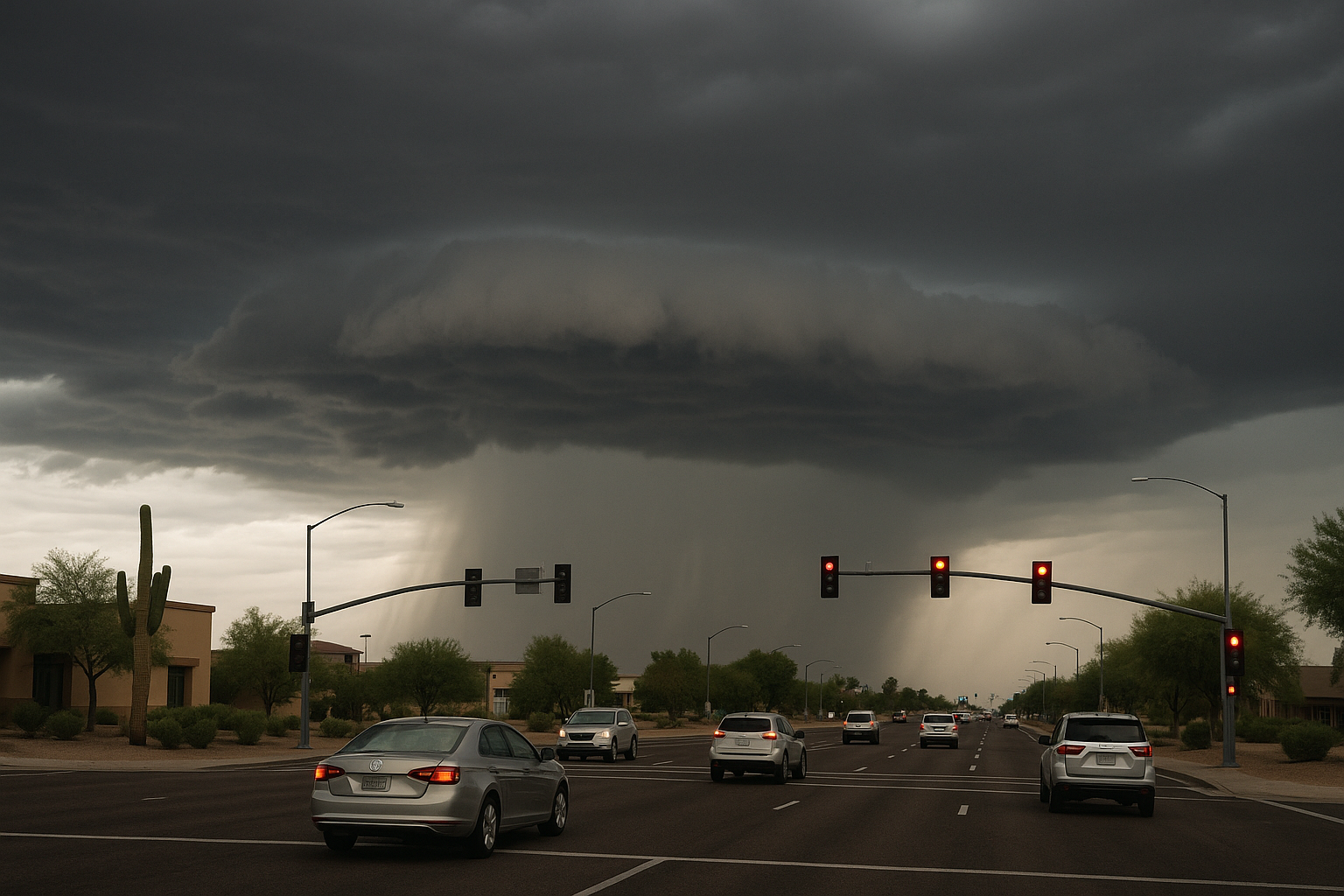 NWS Issues Severe Thunderstorm Warning for East Valley Through 8:30 p.m.. A storm near Usery Mountain Park is pushing nort…
