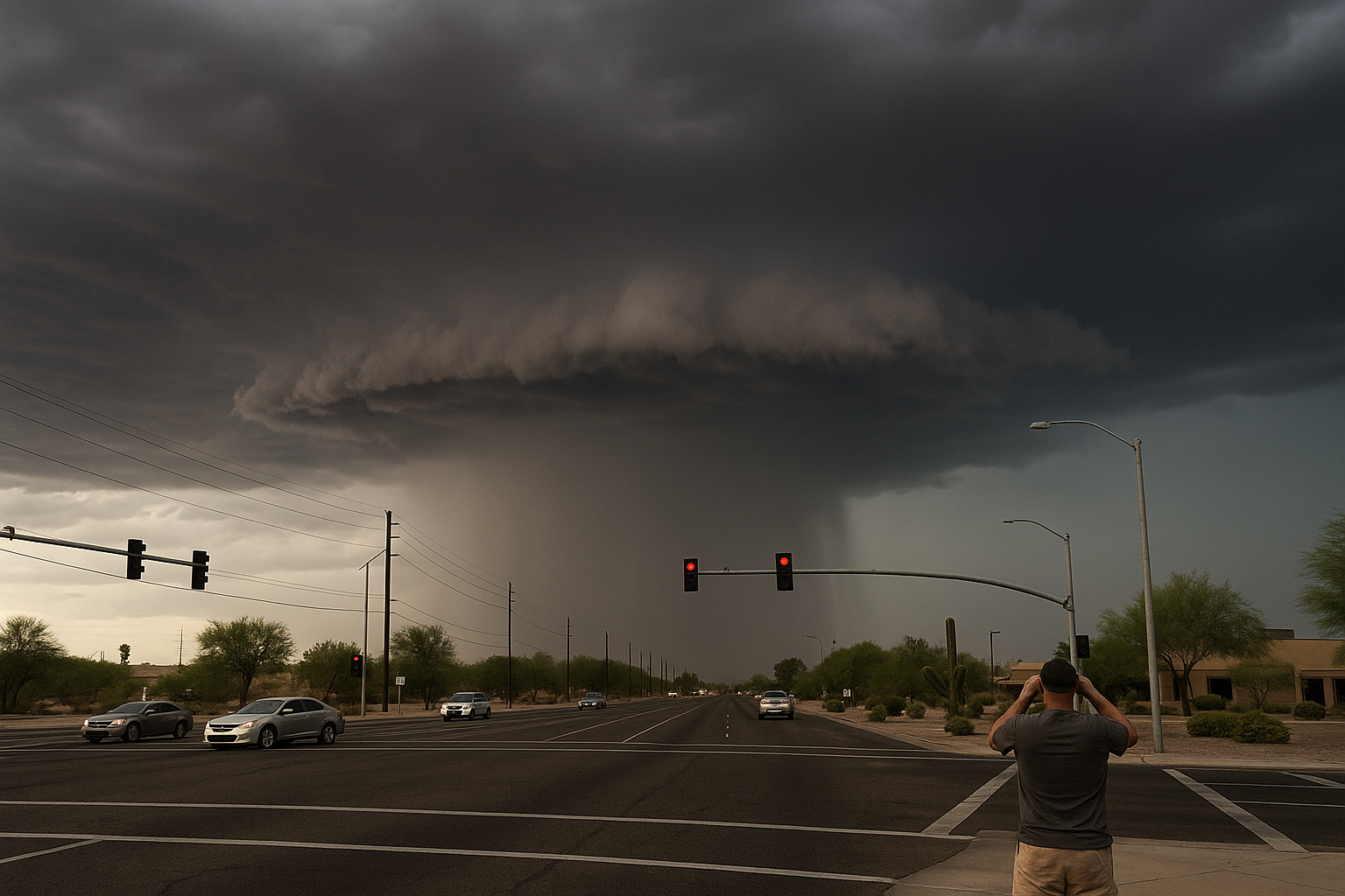 NWS Issues Severe Thunderstorm Warning for Maricopa and Pinal Counties Until 8:30 p.m.. A storm near Usery Mountain Park i…