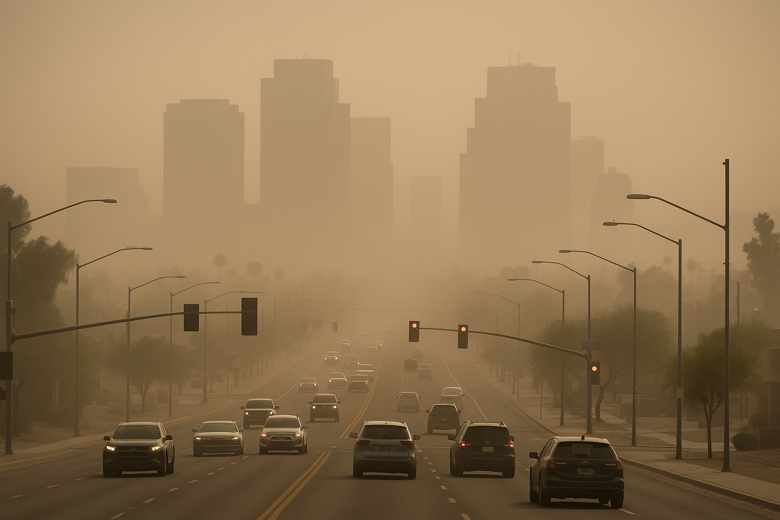 Phoenix Dust Storm Triggers High Pollution Advisory as Haze Lingers Into Tuesday. A category five storm blanketed the metr…