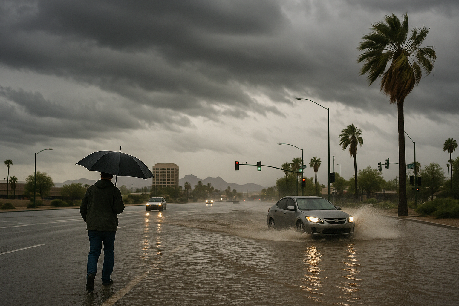 Storms, Strong Winds, and Flooding Risk Head for Phoenix This Week. High temperatures will fall to the low-to-mid 90s by W…