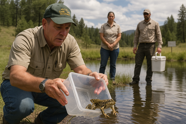 Arizona Game and Fish, Phoenix Zoo push Chiricahua leopard frog toward recovery with six new White Mountains ponds. A six-…