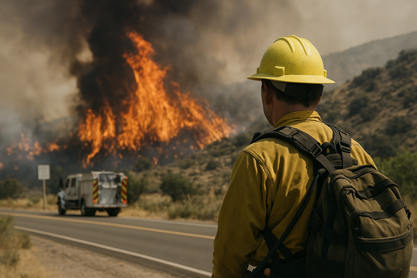 Hazen Fire Holds at 10% Containment as Hotter Weather Threatens Progress