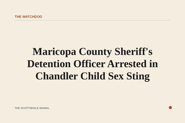 Maricopa County Sheriff's Detention Officer Arrested in Chandler Child Sex Sting. Emmanuel Carreon, 37, a recent academy g…