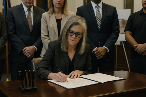 Hobbs Signs $18.3 Billion Arizona Budget With $1.4 Billion in Tax Cuts, Data Center Moratorium. The bipartisan deal confor…